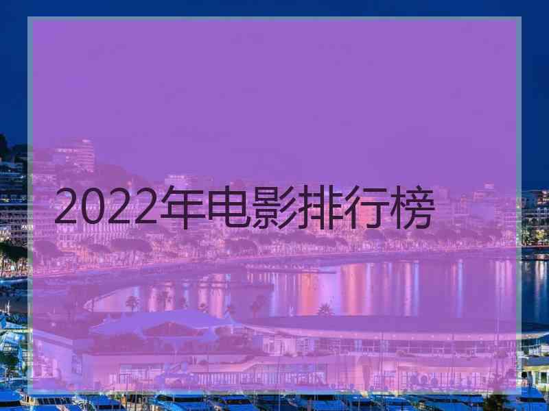 2022年电影排行榜