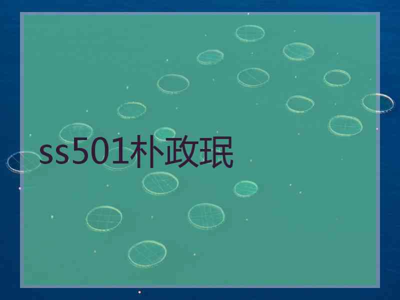 ss501朴政珉