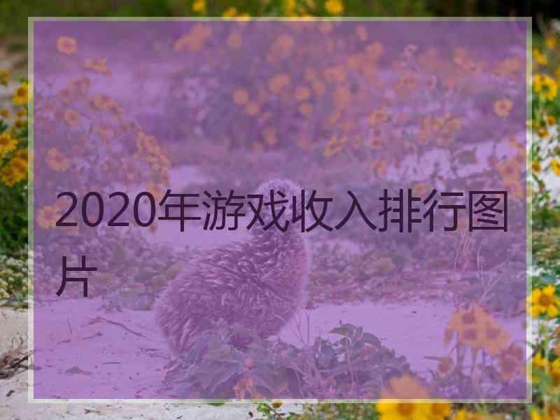 2020年游戏收入排行图片