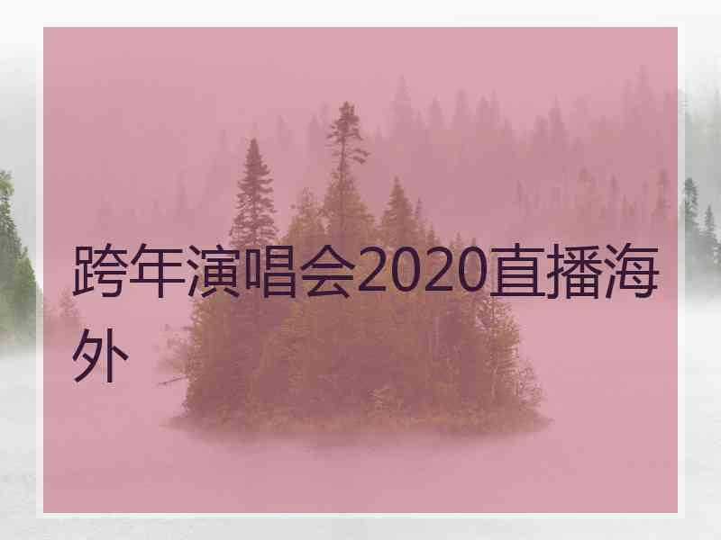 跨年演唱会2020直播海外