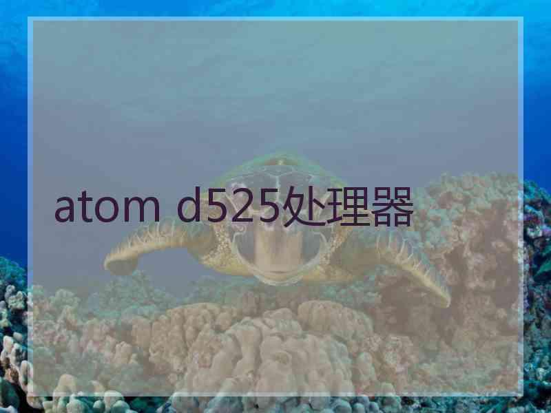 atom d525处理器