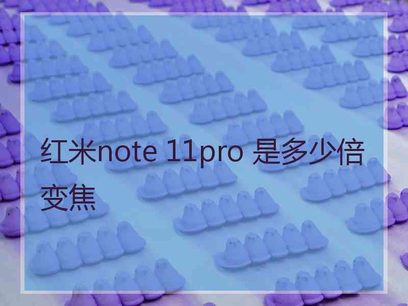 红米note 11pro 是多少倍变焦