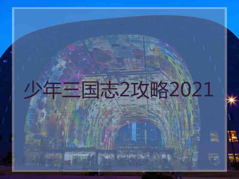 少年三国志2攻略2021