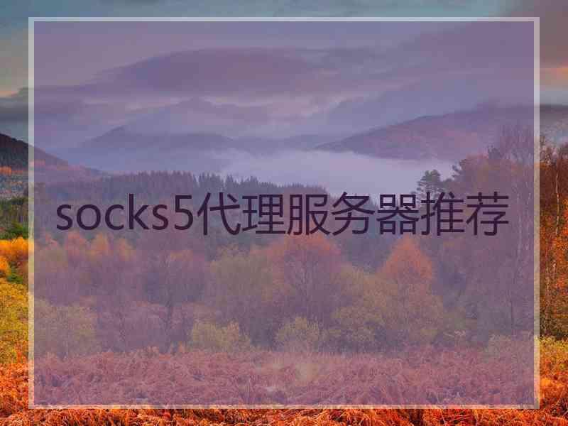 socks5代理服务器推荐