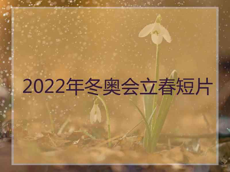 2022年冬奥会立春短片