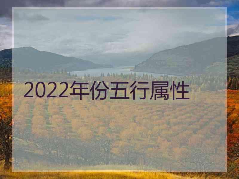 2022年份五行属性