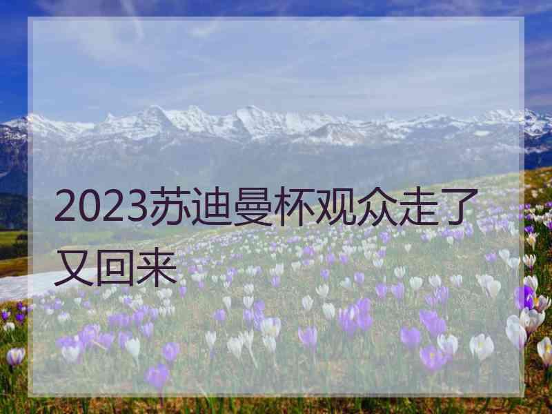 2023苏迪曼杯观众走了又回来