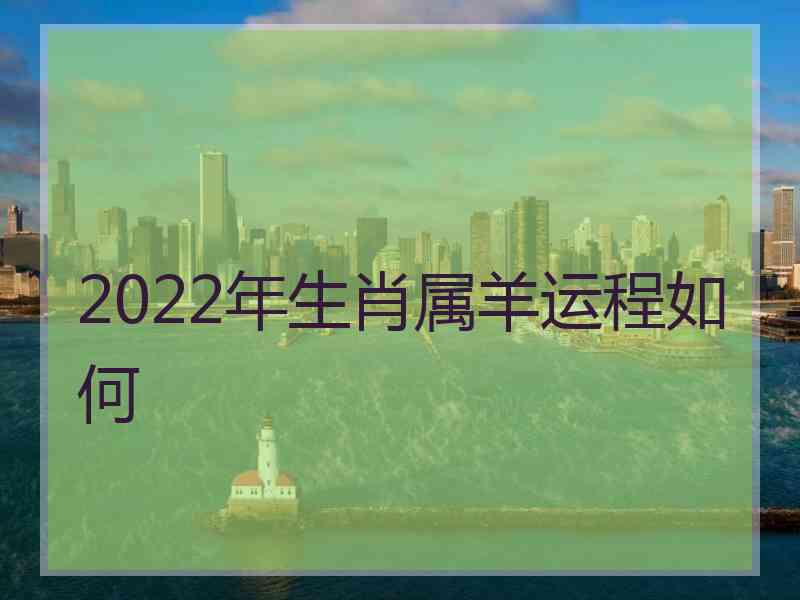 2022年生肖属羊运程如何