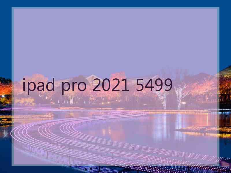 ipad pro 2021 5499