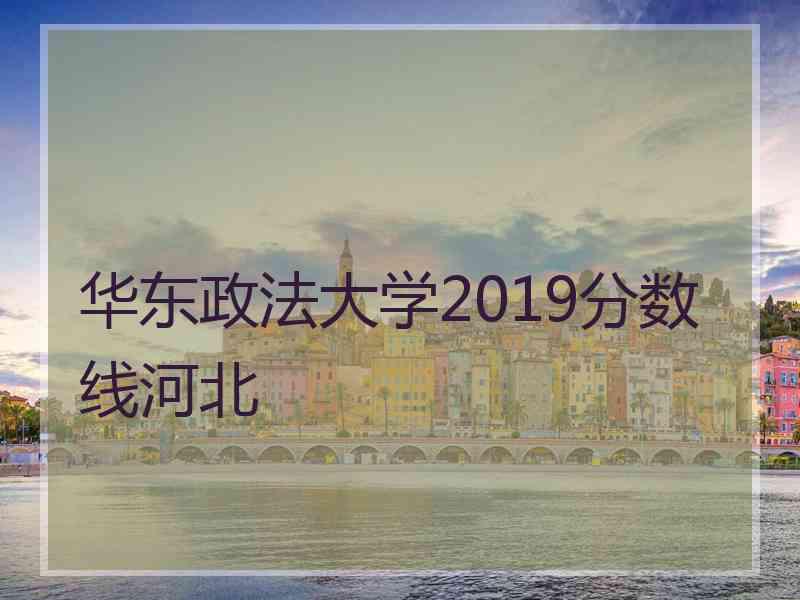 华东政法大学2019分数线河北