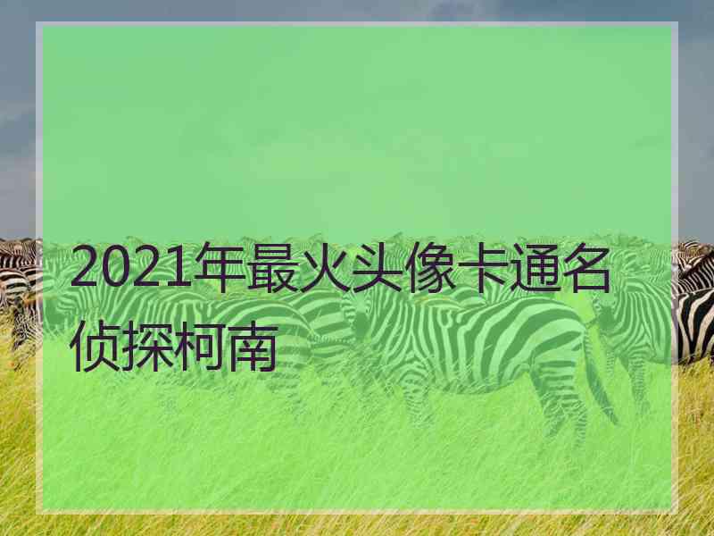 2021年最火头像卡通名侦探柯南