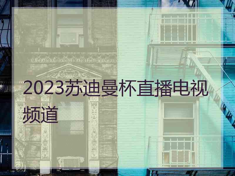 2023苏迪曼杯直播电视频道