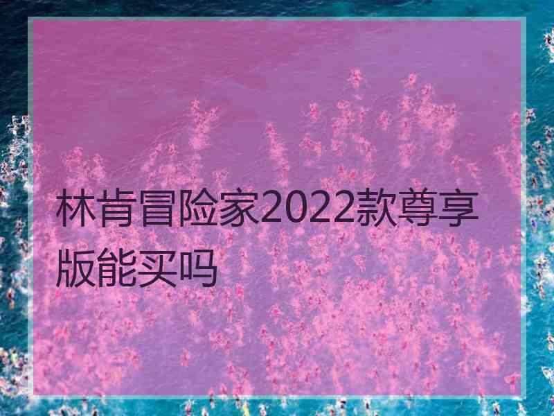 林肯冒险家2022款尊享版能买吗