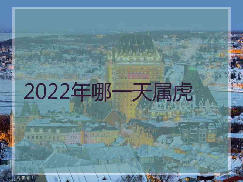 2022年哪一天属虎