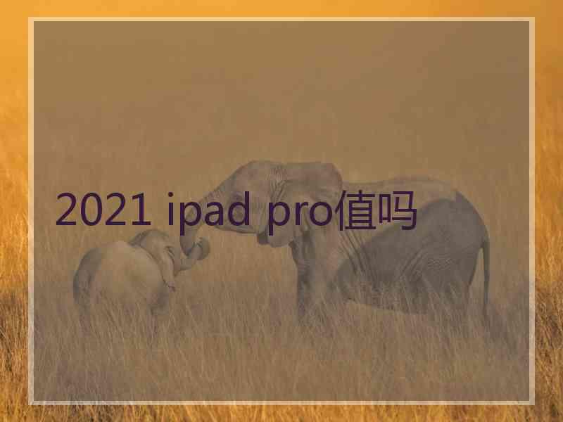 2021 ipad pro值吗