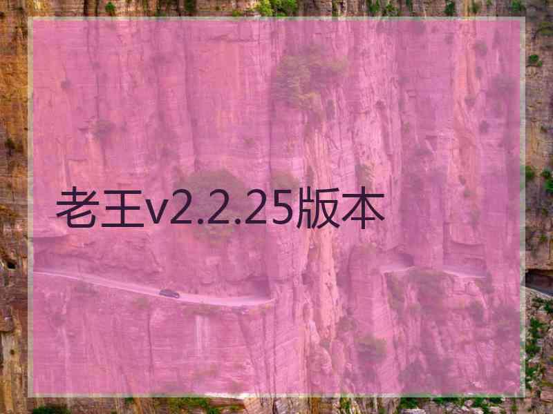 老王v2.2.25版本