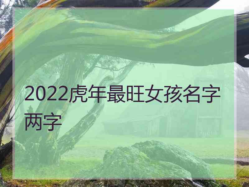 2022虎年最旺女孩名字两字