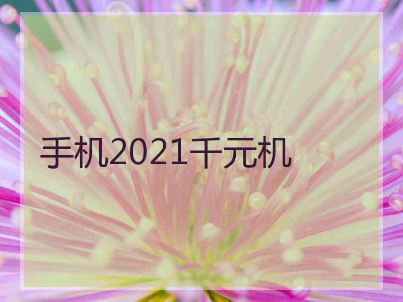 手机2021千元机