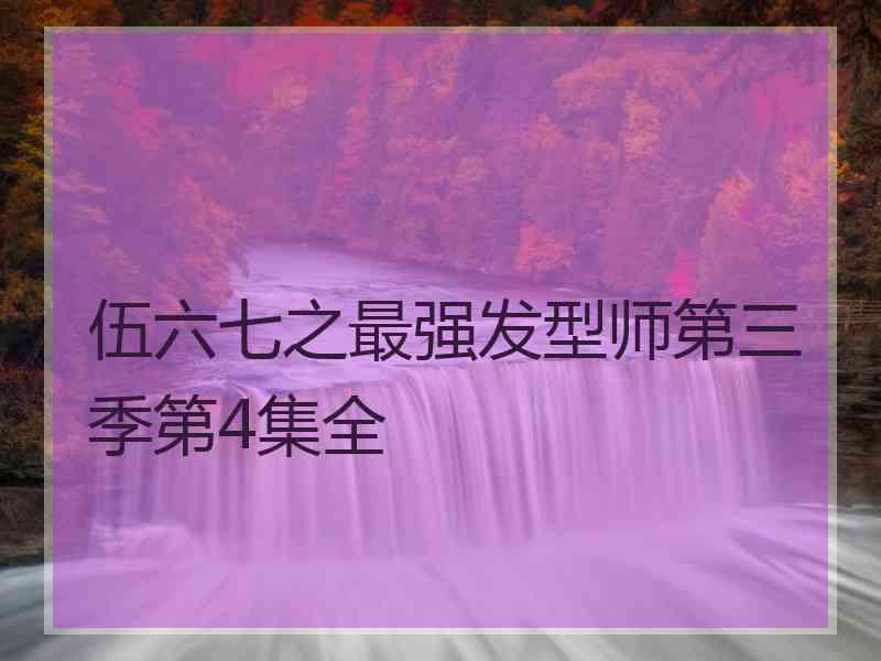 伍六七之最强发型师第三季第4集全