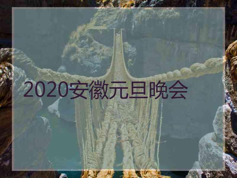 2020安徽元旦晚会