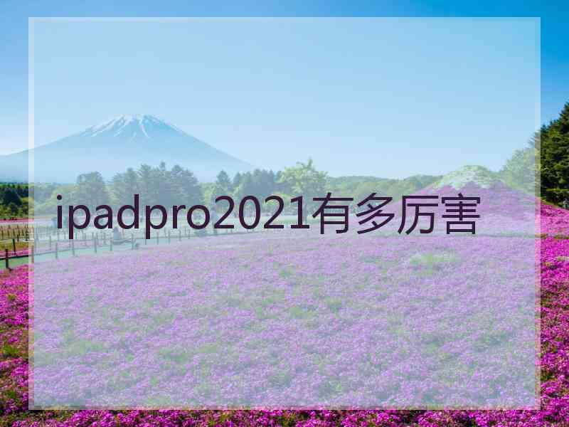 ipadpro2021有多厉害