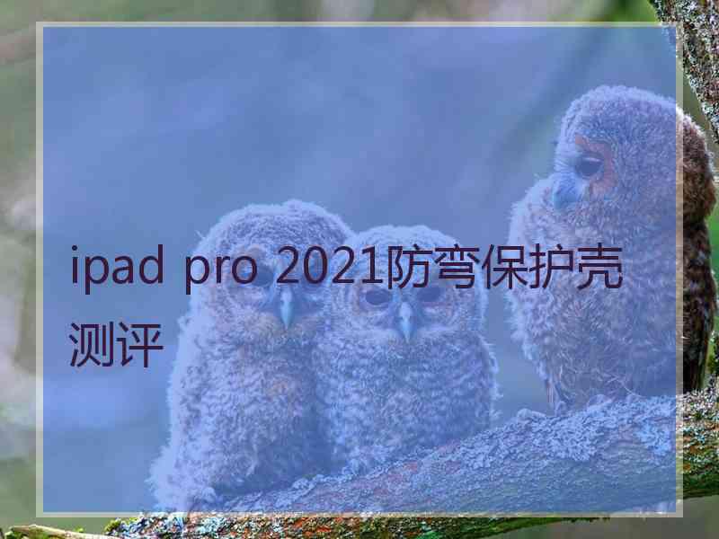 ipad pro 2021防弯保护壳测评