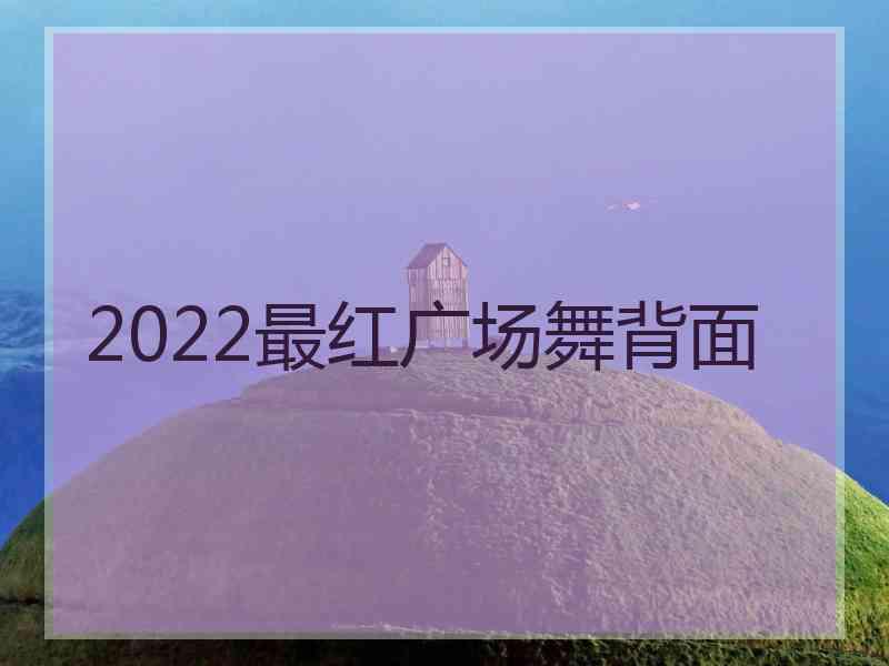 2022最红广场舞背面