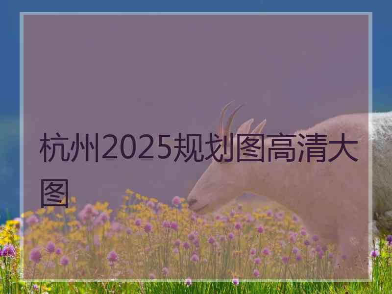 杭州2025规划图高清大图