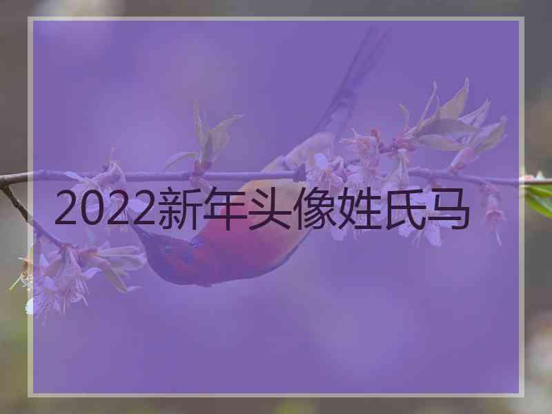 2022新年头像姓氏马