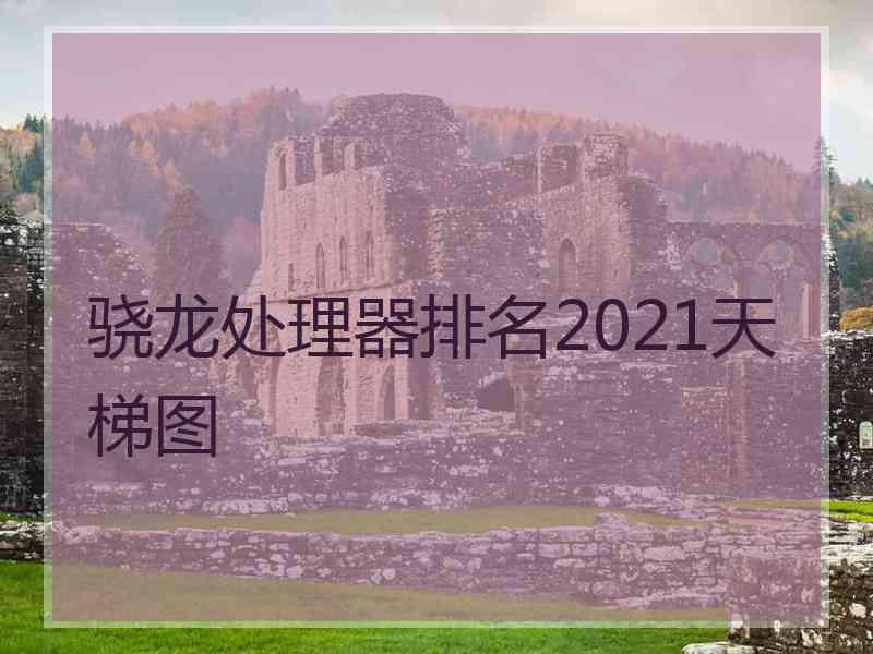 骁龙处理器排名2021天梯图