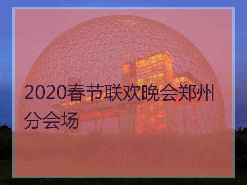 2020春节联欢晚会郑州分会场