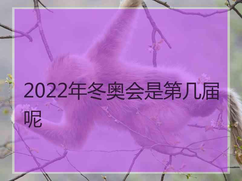 2022年冬奥会是第几届呢