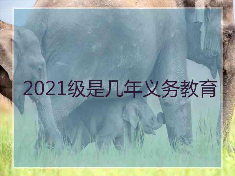 2021级是几年义务教育