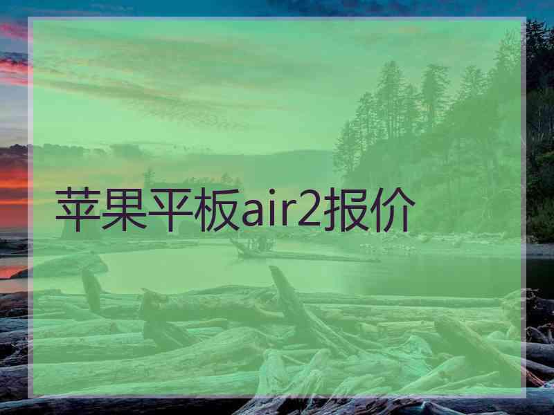 苹果平板air2报价