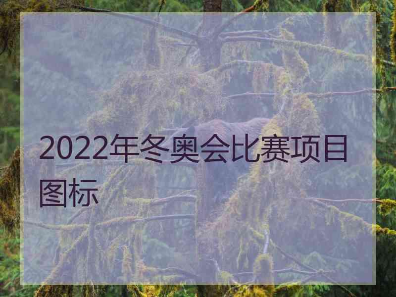 2022年冬奥会比赛项目图标