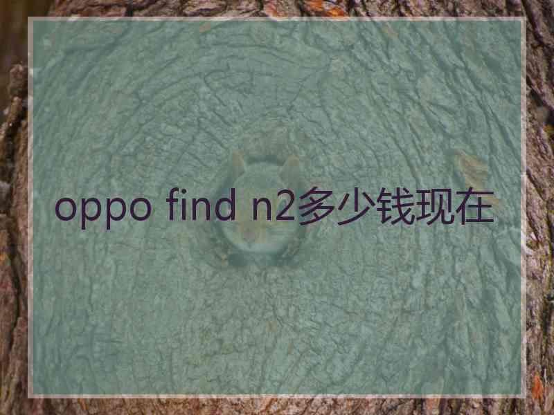 oppo find n2多少钱现在