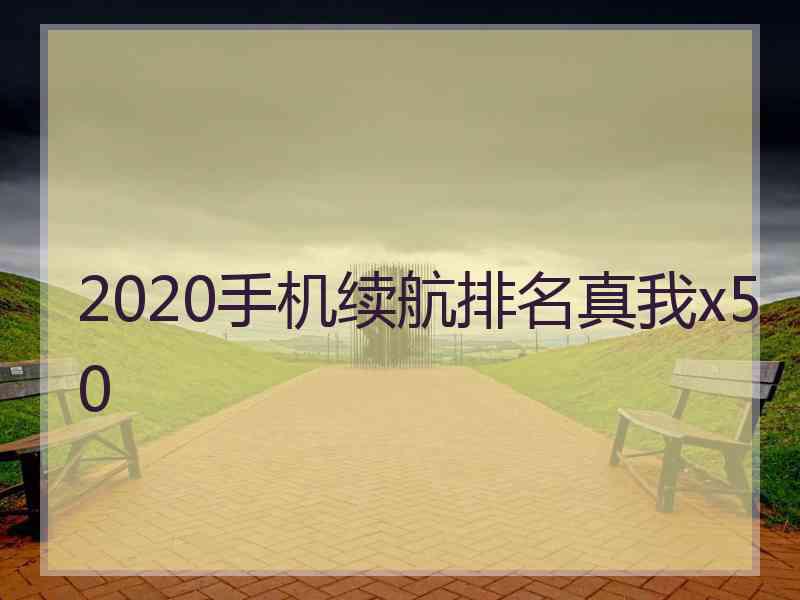 2020手机续航排名真我x50