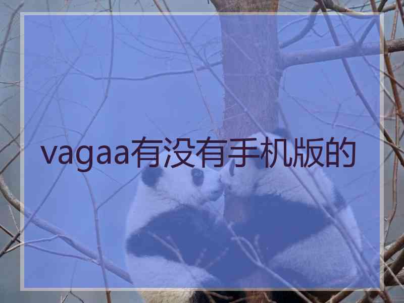 vagaa有没有手机版的