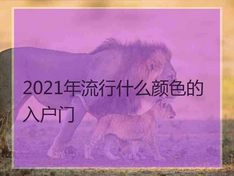 2021年流行什么颜色的入户门