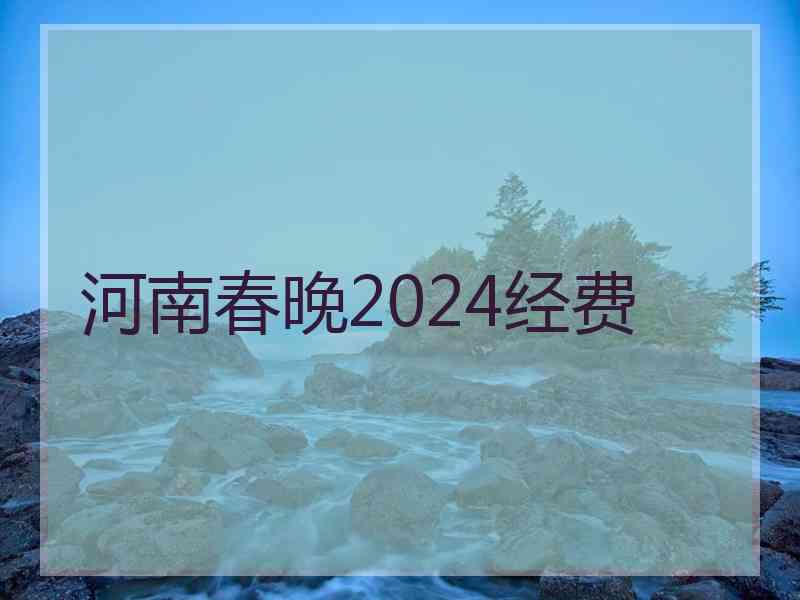 河南春晚2024经费