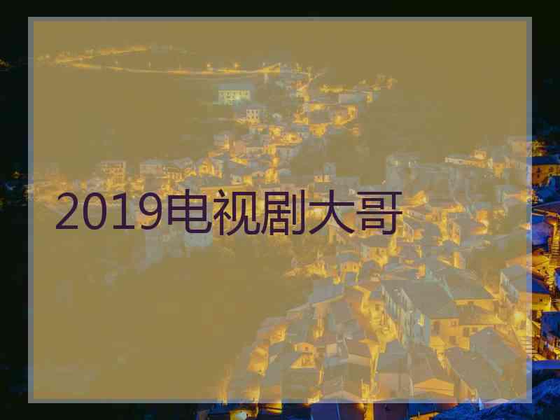 2019电视剧大哥