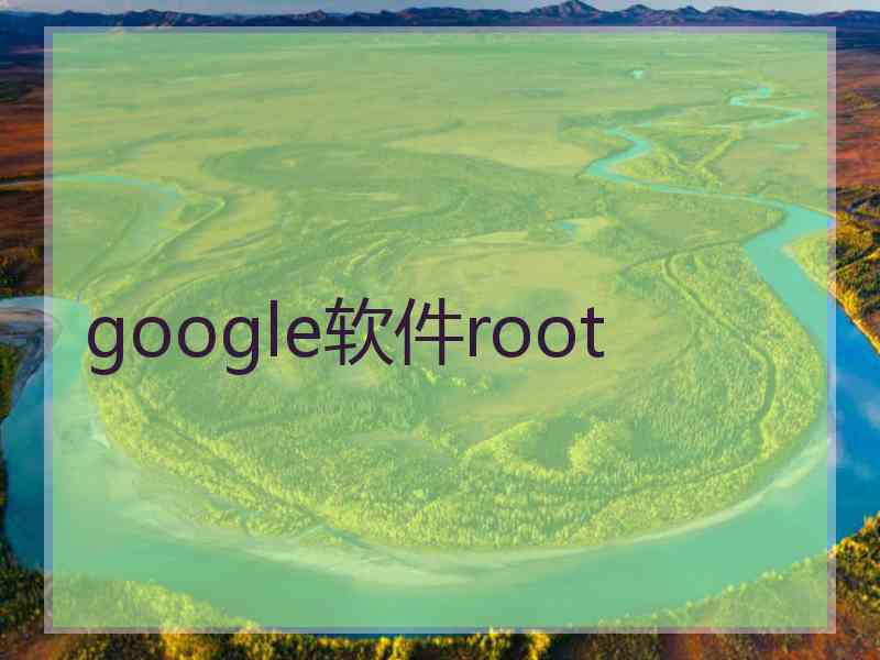 google软件root