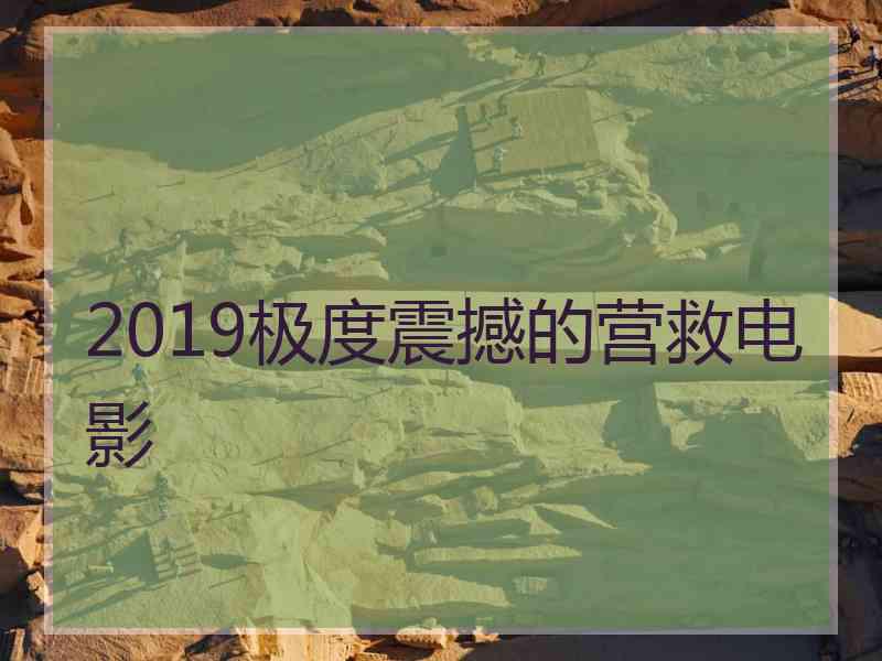 2019极度震撼的营救电影