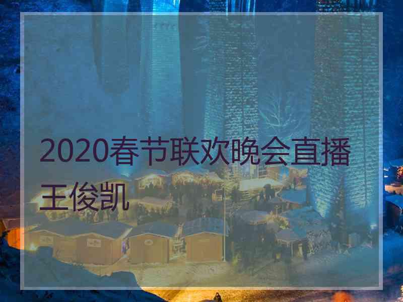 2020春节联欢晚会直播王俊凯