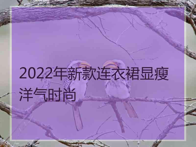 2022年新款连衣裙显瘦洋气时尚