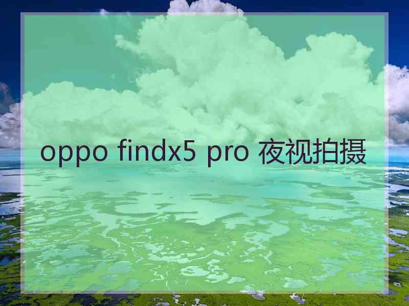 oppo findx5 pro 夜视拍摄