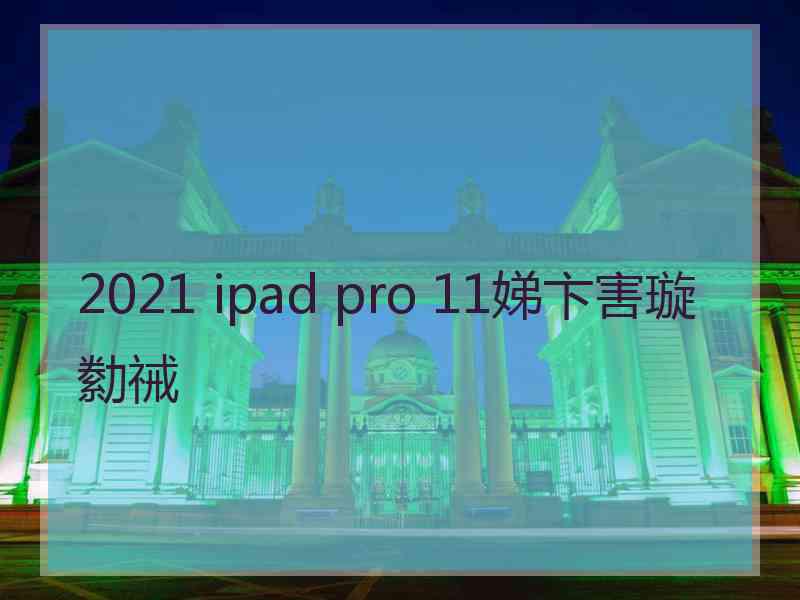 2021 ipad pro 11娣卞害璇勬祴