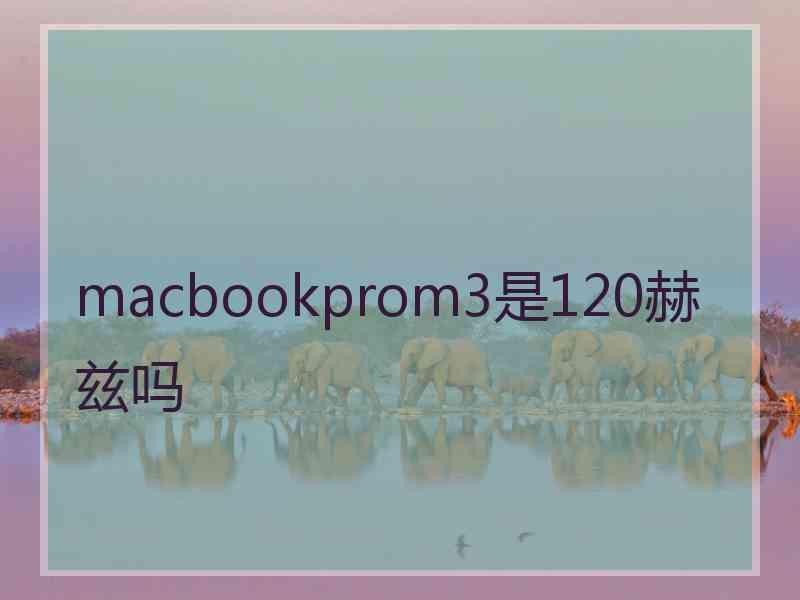 macbookprom3是120赫兹吗