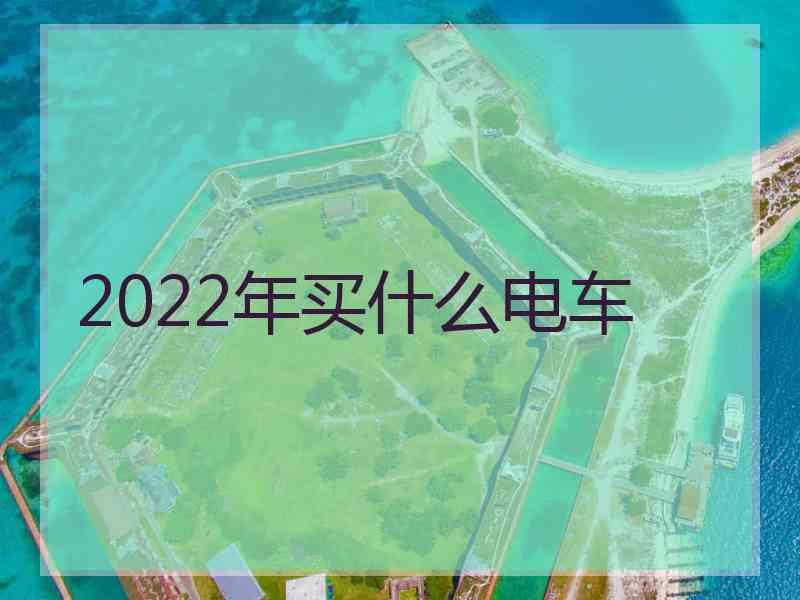 2022年买什么电车