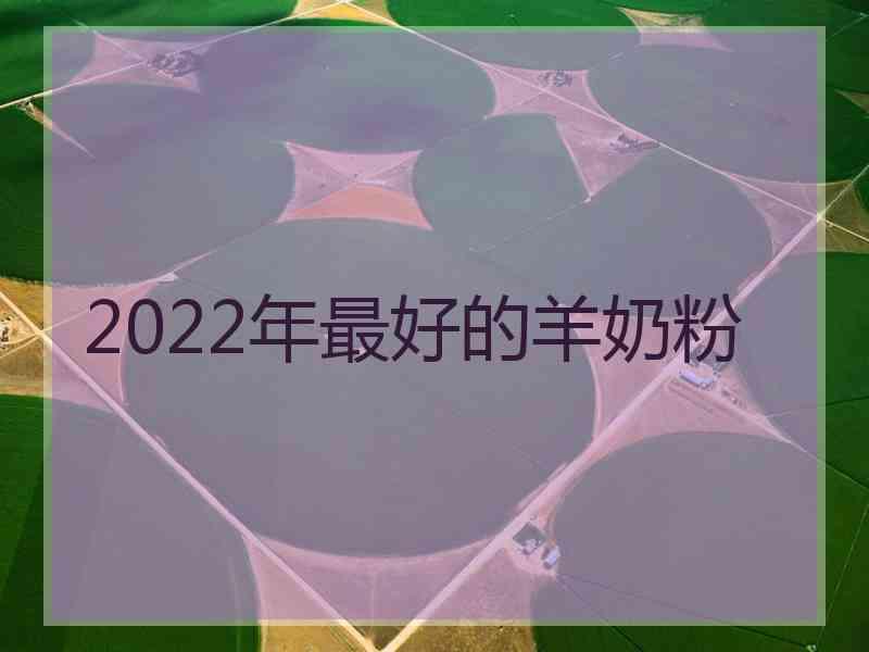 2022年最好的羊奶粉